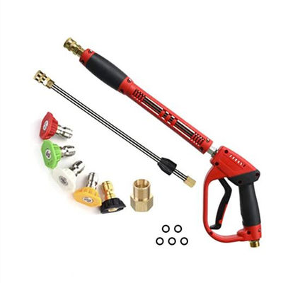 qualità  40 Inch Car Wash, 5000 PSI High Pressure Power Seal Gun with Replacement Extension Wand, M22-14/15mm Mount, 5 Jet Tips fabbrica